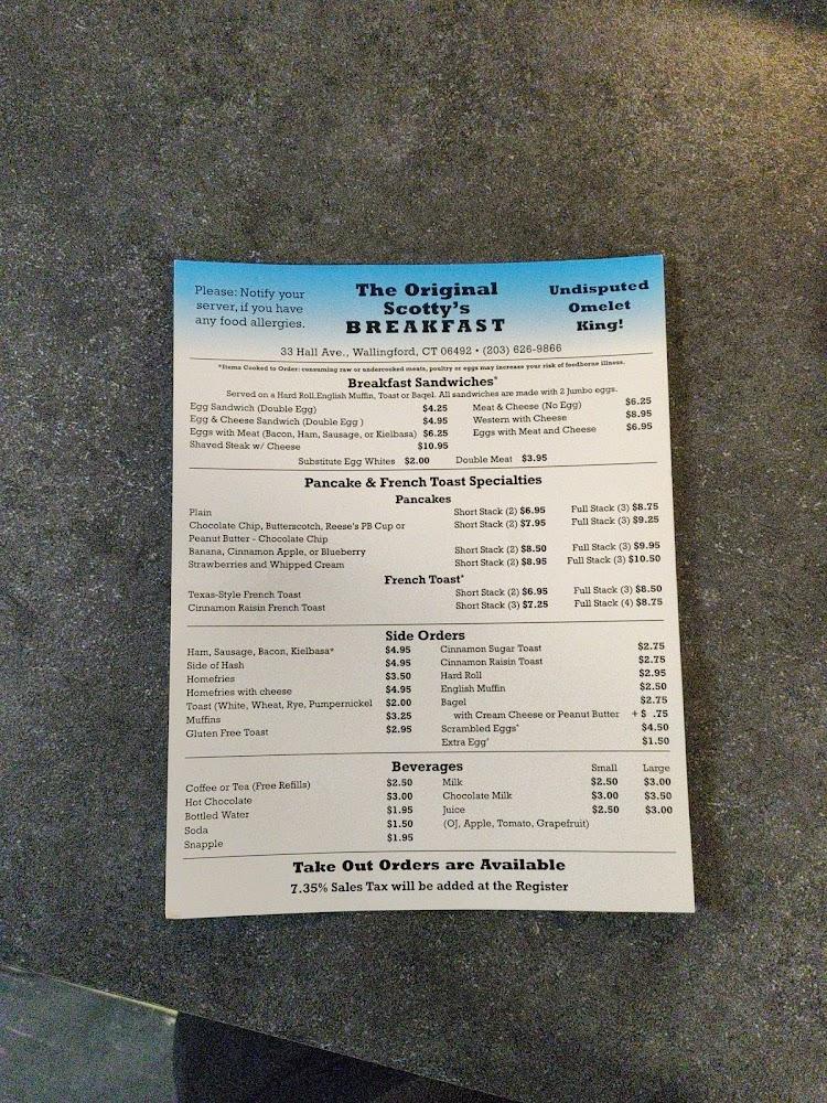 Scotty's Breakfast Menu image 1