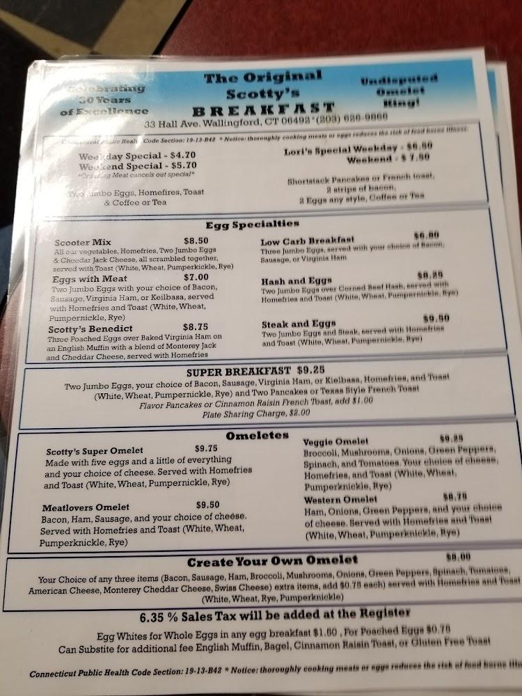 Scotty's Breakfast Menu image 4
